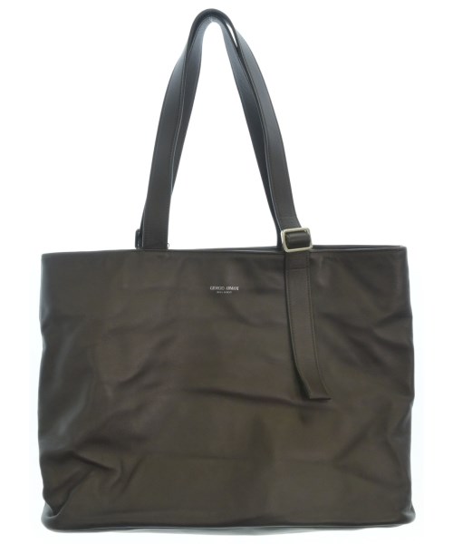 GIORGIO ARMANI ジョルジオアルマーニトートバッグ メンズ - 茶【中古】【古着】