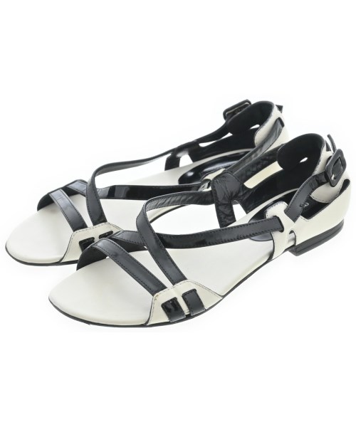 GIORGIO ARMANI ジョルジオアルマーニパンプス レディース EU35(21.5糎位) 白x黒【中古】【古着】