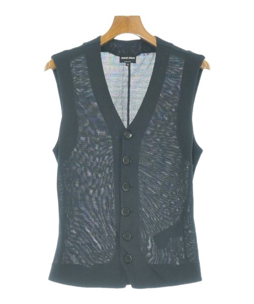 GIORGIO ARMANI ジョルジオアルマーニ カジュアルシャツ メンズ -(M位) 紺 【中古】【古着】