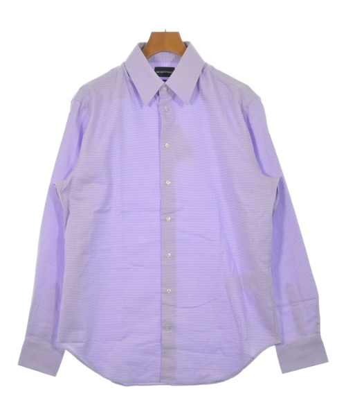 EMPORIO ARMANI エンポリオアルマーニドレスシャツ メンズ 42(XXL位) 紫x白(総柄)【中古】【古着】
