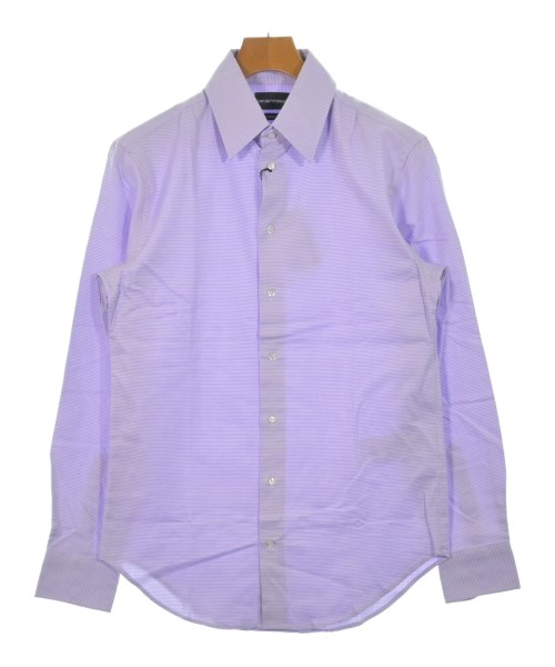 EMPORIO ARMANI エンポリオアルマーニドレスシャツ メンズ 38(S位) 紫x白(総柄)【中古】【古着】