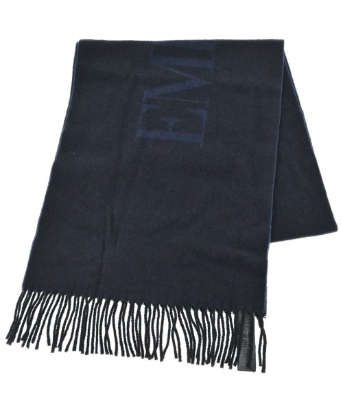 EMPORIO ARMANI エンポリオアルマーニ マフラー メンズ - 濃紺 【中古】【古着】