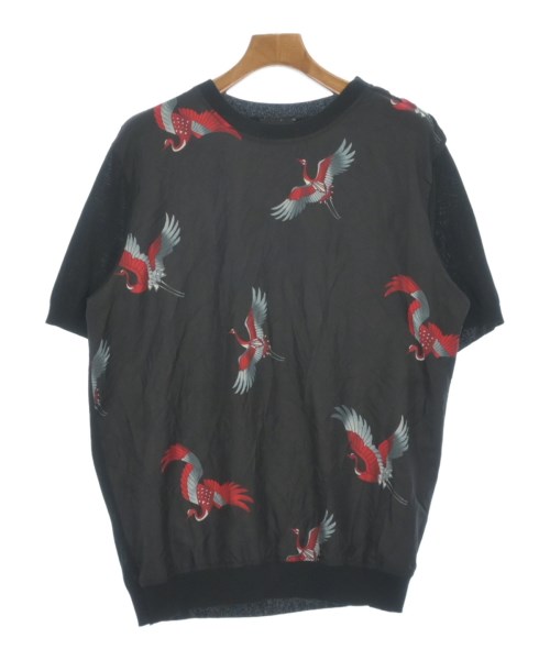 EMPORIO ARMANI エンポリオアルマーニ ニット・セーター メンズ L 黒x赤xグレー 【中古】【古着】