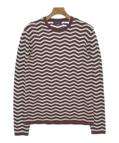 EMPORIO ARMANI エンポリオアルマーニティーシャツ・カットソー メンズ S エンジx白x黒(総柄)【中古】【古着】