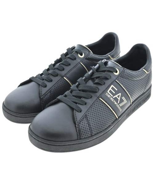 EMPORIO ARMANI エンポリオアルマーニ スニーカー メンズ UK9(27.5cm位) 黒 【中古】【古着】
