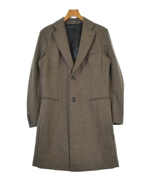 EMPORIO ARMANI エンポリオアルマーニ チェスターコート メンズ 50(XL位) 茶 【中古】【古着】