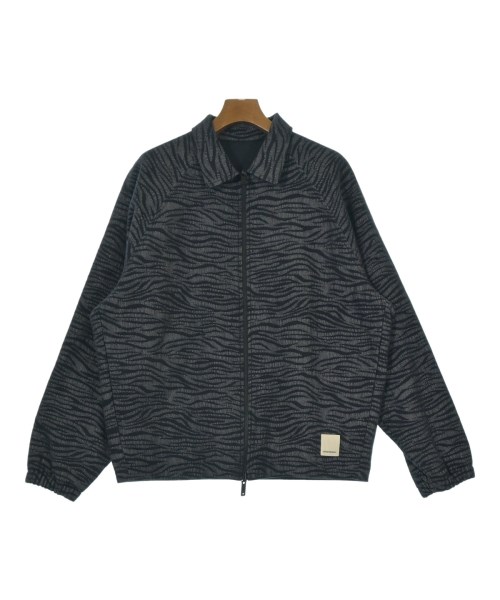 EMPORIO ARMANI エンポリオアルマーニ ブルゾン メンズ 48(L位) 黒x白(総柄) 【中古】【古着】