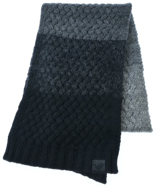 EMPORIO ARMANI エンポリオアルマーニマフラー メンズ - 薄墨色x濃灰色薄墨色x黒等【中古】【古着】