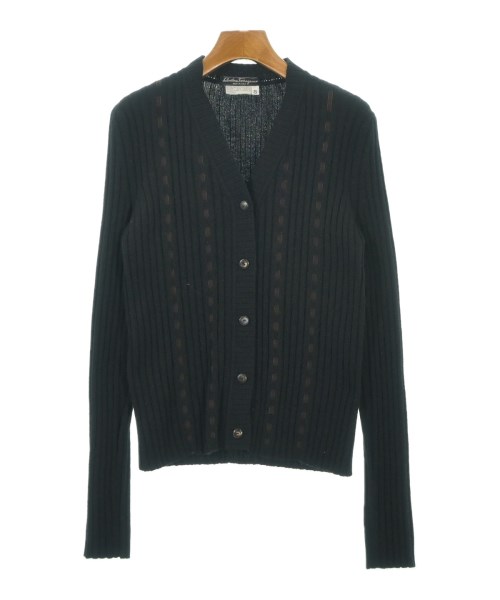Salvatore Ferragamo サルバトーレフェラガモ カーディガン レディース S 黒 【中古】【古着】