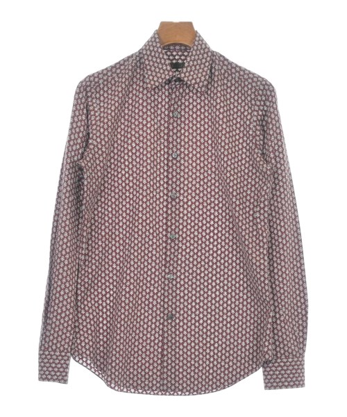 Berluti ベルルッティ カジュアルシャツ メンズ 38(S位) 赤x白x黒(総柄) 【中古】【古着】