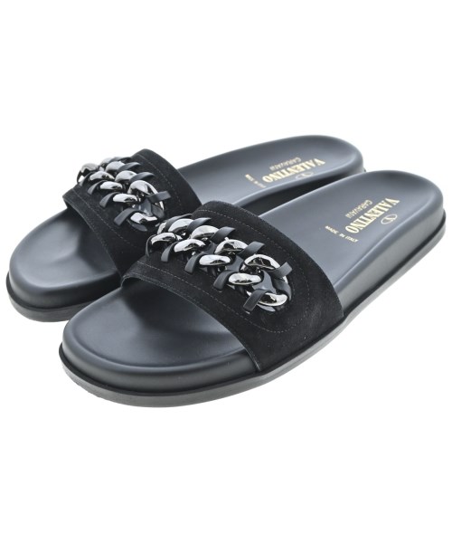VALENTINO GARAVANI ヴァレンティノガラヴァーニサンダル レディース EU38 1/2(25cm位) 黒【中古】【古着】
