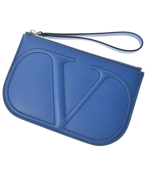 VALENTINO GARAVANI ヴァレンティノガラヴァーニ ポーチ レディース - 青 【中古】【古着】