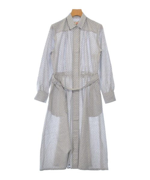 OLD ENGLAND オールドイングランドワンピース レディース 36(XS位) グレーx紫(総柄)【中古】【古着】