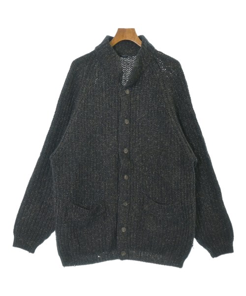 ROBERTO COLLINA ロベルトコリーナカーディガン メンズ 50(XL位) 黒x茶(交ぜ合わせる)【中古】【古着】