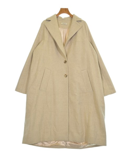 NINA RICCI ニナリッチチェスターコート レディース 34(XXS位) ベージュ(照合のしるし)【中古】【古着】