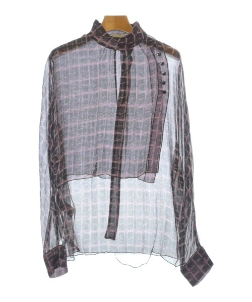 NINA RICCI ニナリッチブラウス レディース 38(S位) 茶xサクラ色系(総柄)【中古】【古着】