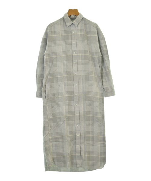 finamore フィナモレシャツワンピース レディース 40(M位) グレー系(チェック)【中古】【古着】｜RAGTAG（ブランド古着のラグタグ）