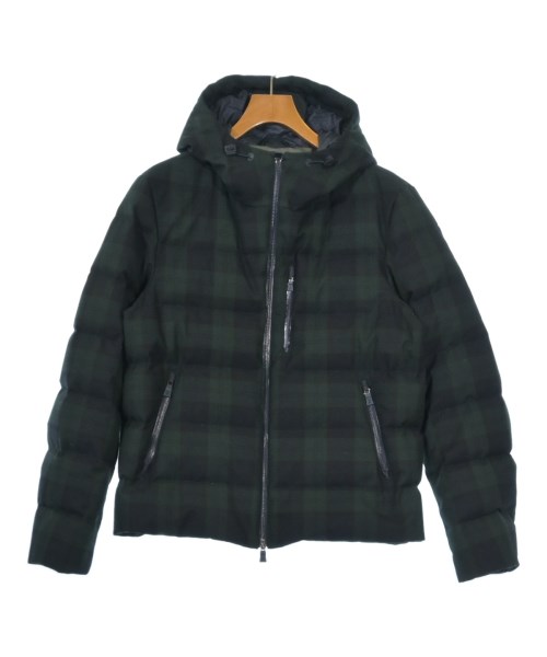 HERNO ヘルノダウンジャケット/ダウンベスト メンズ 50(XL位) 緑x紺(チェック)【中古】【古着】｜RAGTAG（ブランド古着のラグタグ）