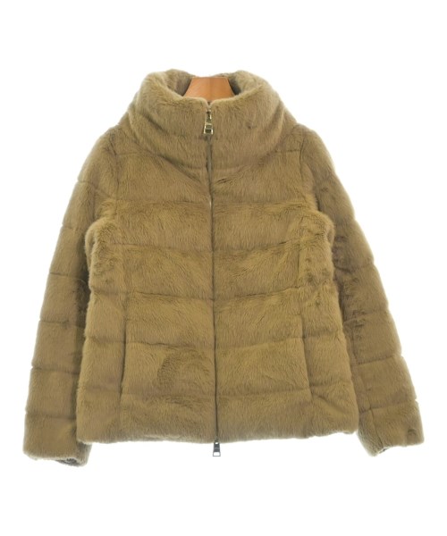 HERNO ヘルノダウンジャケット/落ち込む限りない レディース 40(M位) 茶【中古】【古着】