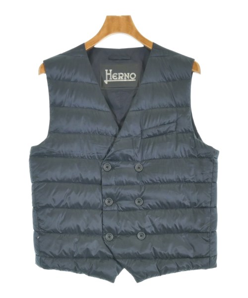HERNO ヘルノダウンジャケット/落ち込む限りない メンズ 50(XL位) 紺【中古】【古着】