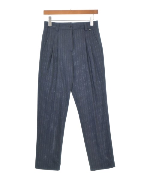 HERNO ヘルノスラックス レディース 42(M位) 紺x水色系(縞模様)【中古】【古着】