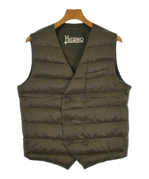 HERNO ヘルノ ダウンジャケット/ダウンベスト メンズ 46(M位) 茶 【中古】【古着】