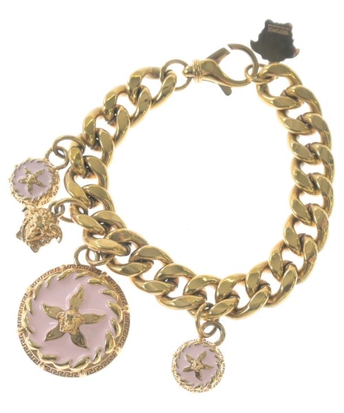 VERSACE ヴェルサーチブレスレット・バングル レディース - ゴールドxピンク【中古】【古着】｜RAGTAG（ブランド古着のラグタグ）