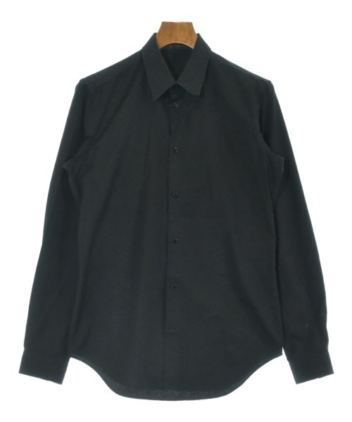 VERSACE ヴェルサーチ カジュアルシャツ メンズ 37(XS位) 黒(総柄) 【中古】【古着】