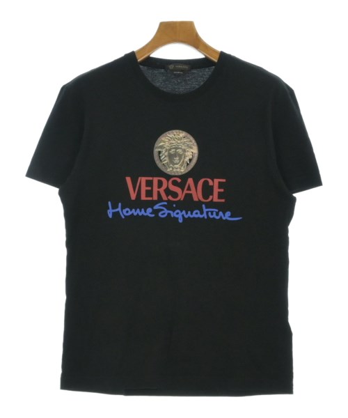 VERSACE ヴェルサーチ Tシャツ・カットソー メンズ XS 黒 【中古】【古着】