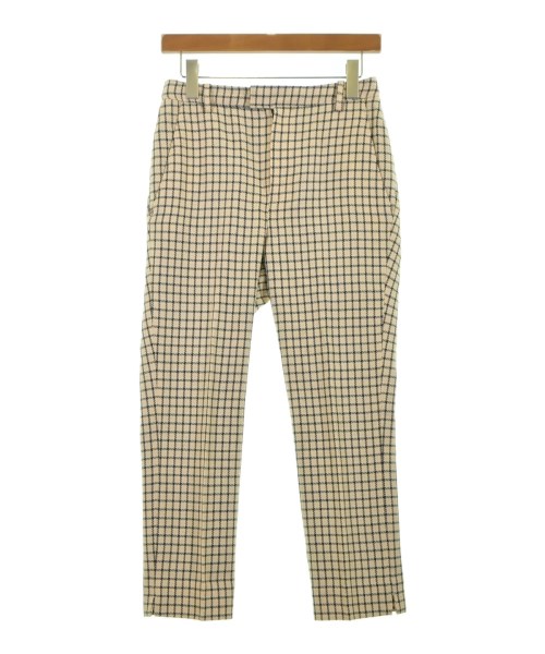 49AV JUNKO SHIMADA フォーティナインアベニュージュンコシ クロップドパンツ レディース 36(XS位) ベージュ系x黒xピンク(チェック) 【中古】【古着】