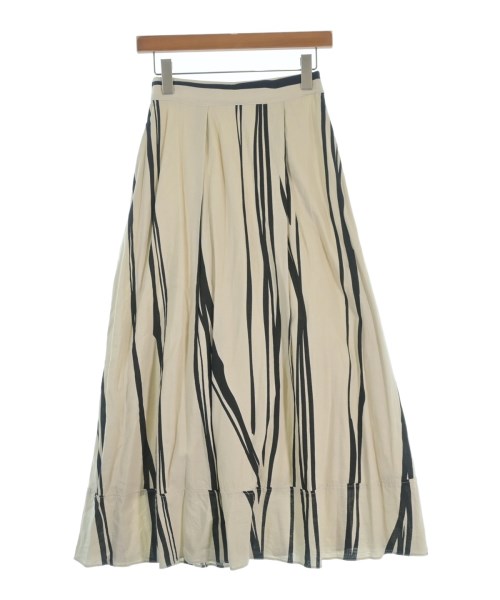 Simplicite シンプリシテロング・マキシ丈スコート レディース -(M位) ベージュx黒(縞模様)【中古】【古着】