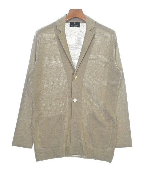 LANVIN COLLECTION ランバンコレクションカーディガン メンズ 50(XL位) ベージュ【中古】【古着】