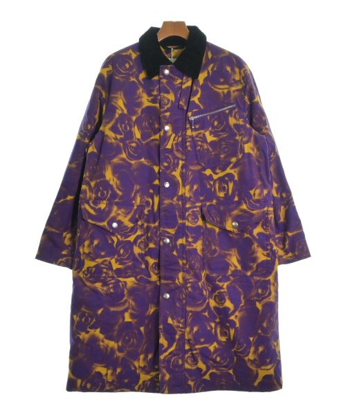 BURBERRY バーバリーステンカラーコート メンズ 38(S位) 紫x黄(総柄)【中古】【古着】｜RAGTAG（ブランド古着のラグタグ）