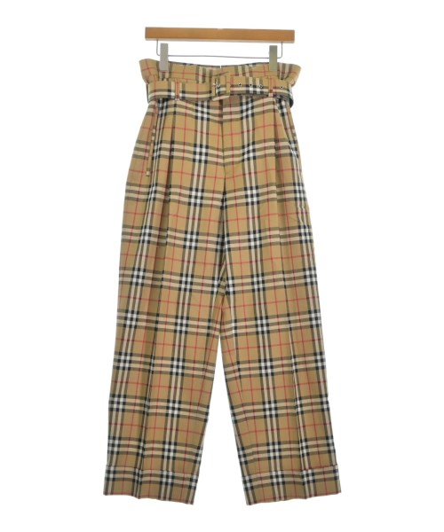 BURBERRY バーバリー スラックス レディース 46(XL位) ベージュx黒x赤(チェック) 【中古】【古着】