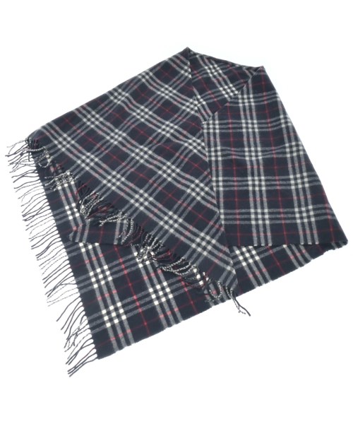 楽天市場】バーバリー ストール チェック柄 ブルー系 大判 薄地