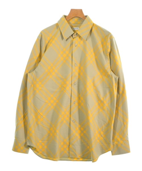 BURBERRY バーバリーカジュアルシャツ メンズ XL カーキx黄(チェック)【中古】【古着】|RAGTAG(ブランド古着のラグタグ)