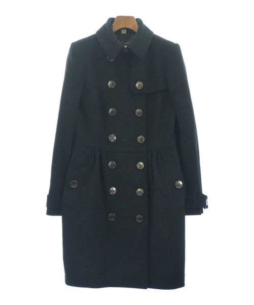 BURBERRY BLUELABEL ノーカラーコート　黒　36 S 楽天市場】古着 BURBERRY BLUE LABEL バーバリーブルーレーベル