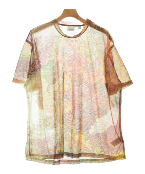 BURBERRY バーバリー Tシャツ・カットソー メンズ L オレンジx茶x緑等(総柄) 【中古】【古着】