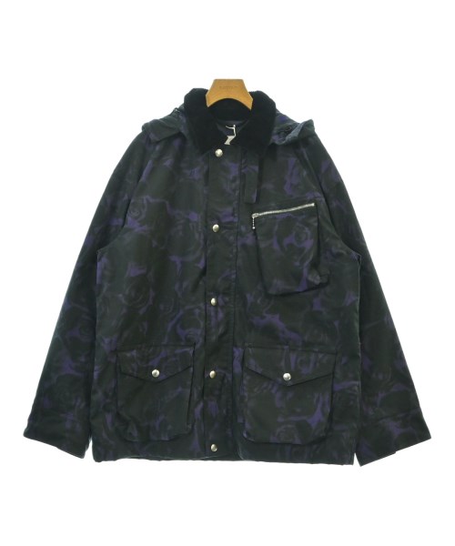 BURBERRY バーバリー コート（その他） メンズ L 紫x黒(総柄) 【中古】【古着】