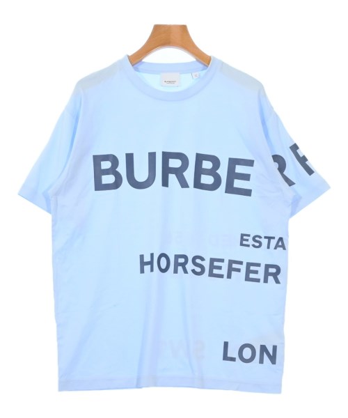 BURBERRY バーバリー Tシャツ・カットソー レディース XS 水色x紺 【中古】【古着】