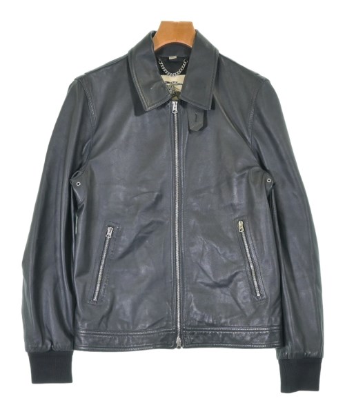 BURBERRY バーバリー ライダース メンズ 48(L位) 黒 【中古】【古着】