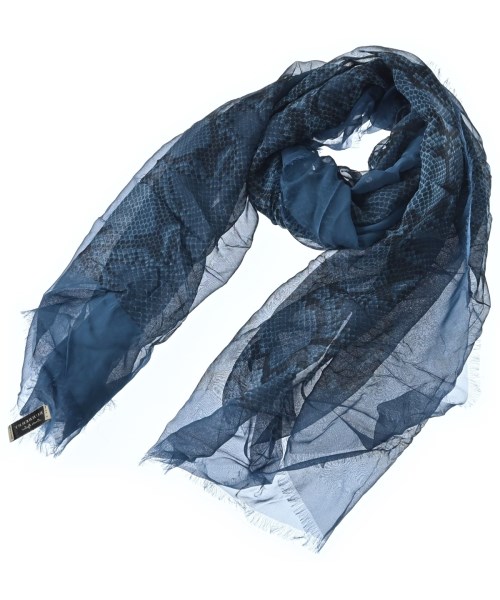 BURBERRY バーバリーストール レディース - 紺x黒(パイソン)【中古】【古着】