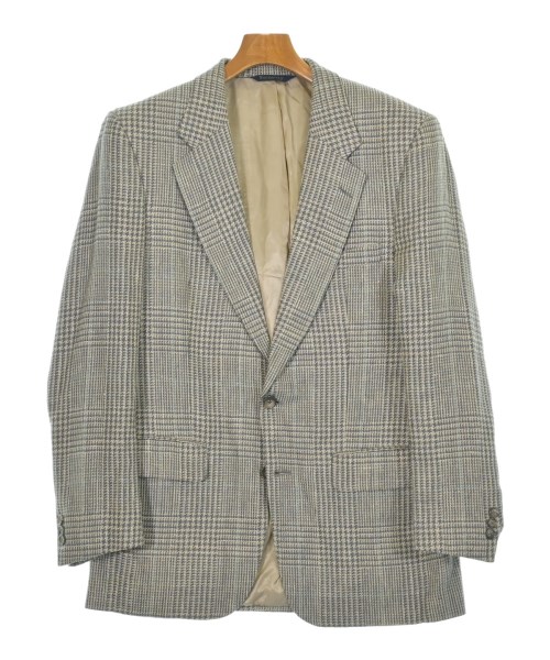 BURBERRY バーバリーテーラードジャケット メンズ -(L位) ベージュx薄墨色x水色【中古】【古着】