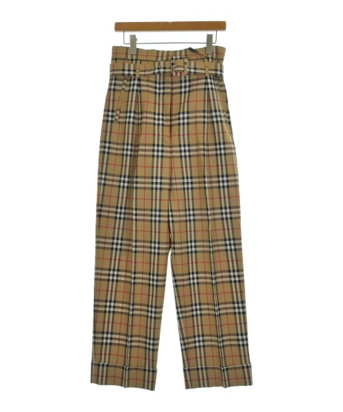 BURBERRY バーバリー スラックス レディース 42(M位) ベージュx黒x白等(チェック) 【中古】【古着】