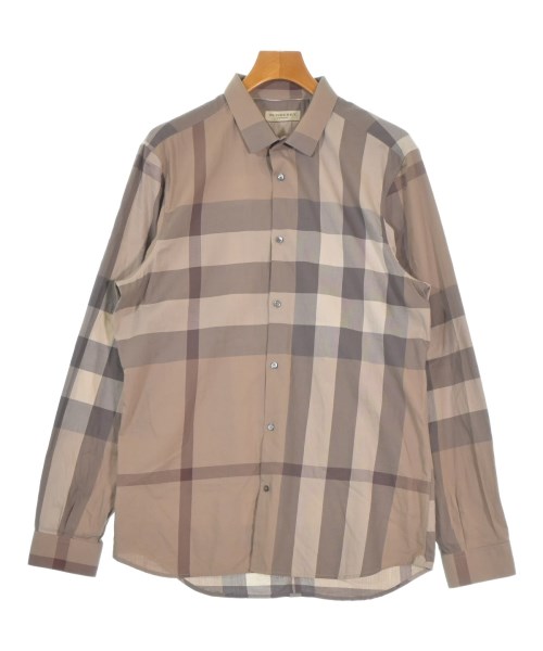 BURBERRY バーバリー カジュアルシャツ メンズ XL ベージュ系(チェック) 【中古】【古着】