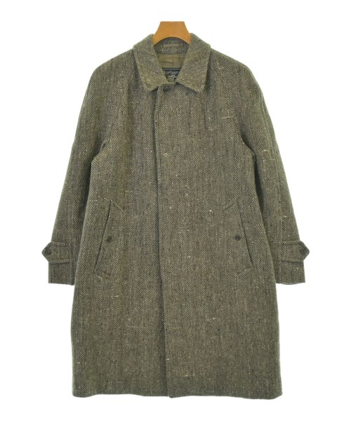 BURBERRY バーバリーコート メンズ -(L位) 茶x薄墨色(杉綾模様)【中古】【古着】