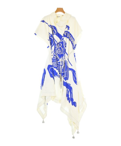 BURBERRY バーバリーワンピース レディース 34(XXS位) 象牙色x青(総柄)【中古】【古着】