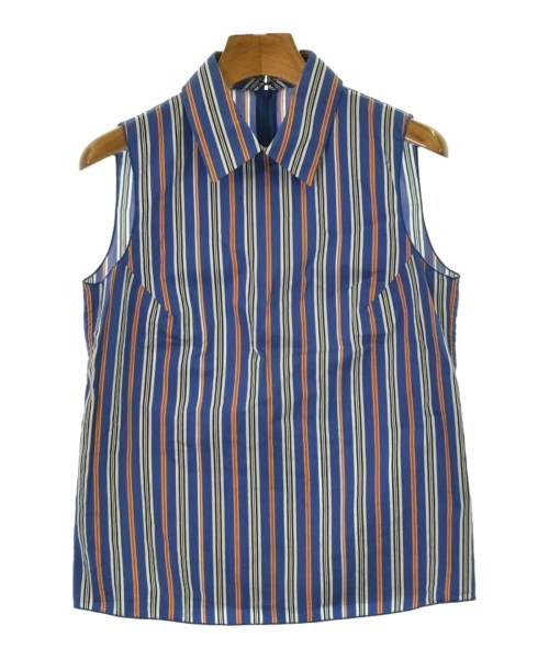 JIL SANDER NAVY ジルサンダーネイビー カジュアルシャツ レディース 34(XS位) 青x白xオレンジ等(ストライプ) 【中古】【古着】