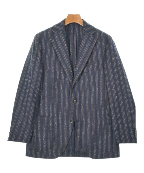 LARDINI ラルディーニジャケット メンズ 46(M位) 紺xエンジx薄墨色(縞模様)【中古】【古着】