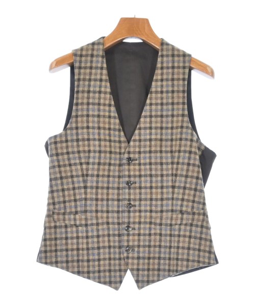 LARDINI ラルディーニ カジュアルシャツ メンズ 42(XS位) 茶系(チェック) 【中古】【古着】